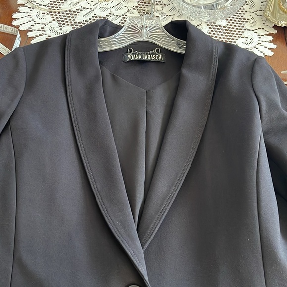 Yoana Baraschi Black 1-Button Blazer Size M |Work & Office Chic" - Picture 3 of 9